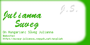 julianna suveg business card